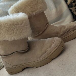 UGG Tan Shearling Winter Boots